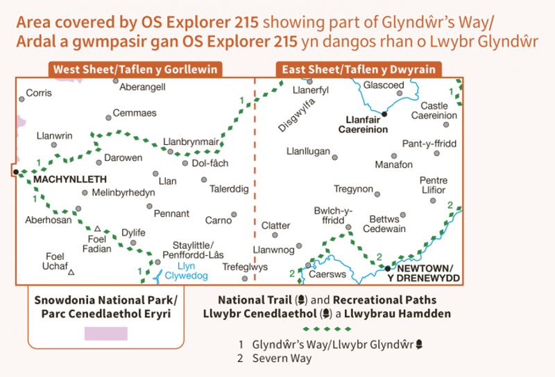 OS Explorer Map 251 - Newtown Llanfair Caereinion-1